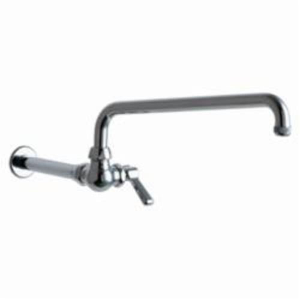 Chicago Faucet® 334-ABCP Wok Filler Faucet, Commercial, Swivel Spout, Polished Chrome, 1 Handles