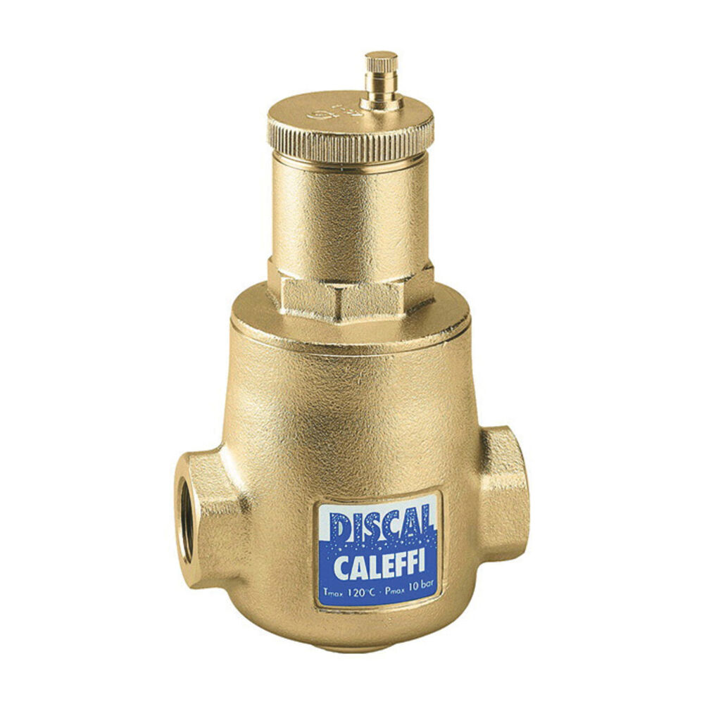 Caleffi DISCAL® 551005A Air Separator, 3/4", FNPT Connection, 150 psi Working, 32 to 250 deg F, Brass
