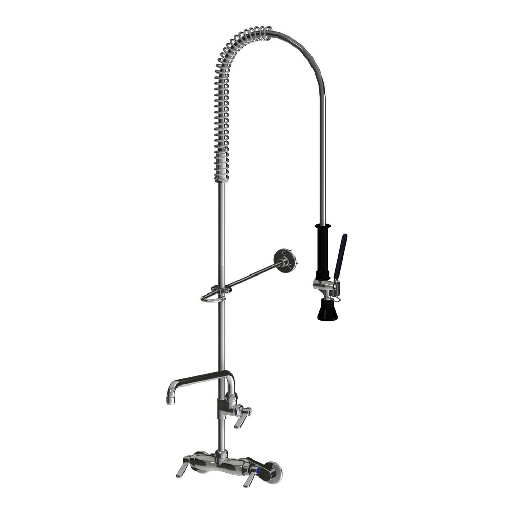 Chicago Faucet® 923-613L12XKCAB Pre-Rinse Fitting, Commercial, 1 gpm, 3-3/8" Center, L-Type Swing Spout, Polished Chrome
