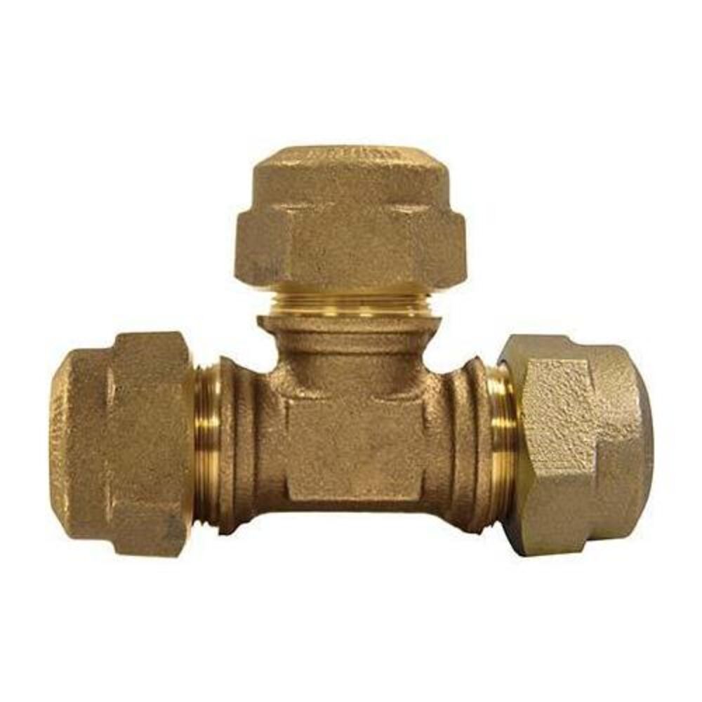 A.Y. McDonald 5182-066, 74760Q Tube Tee, 1", Q CTS McQuik Compression, Brass
