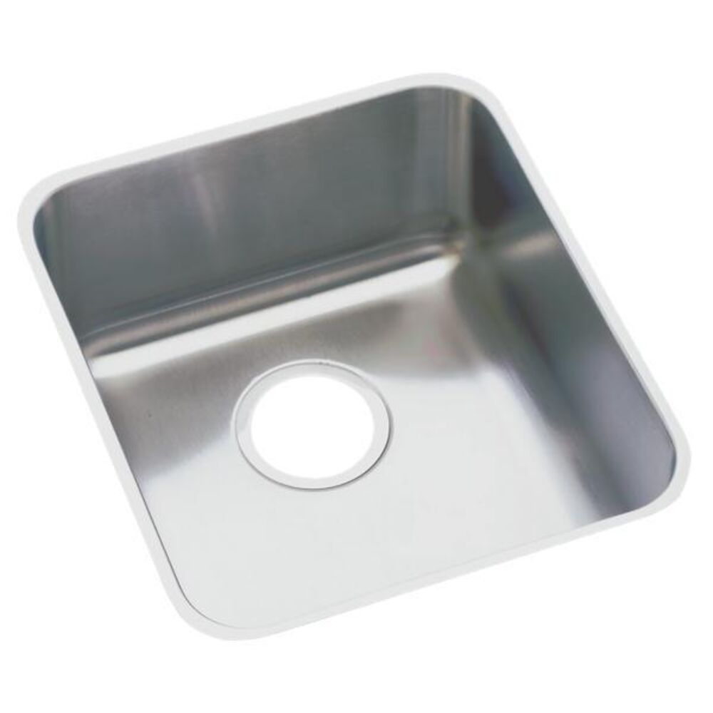 US1618A-J Just 16"x 18-1/2"x 16" Rectangular Single Bowl Undermount Sink, 304 Stainless Steel, Lustrous Satin