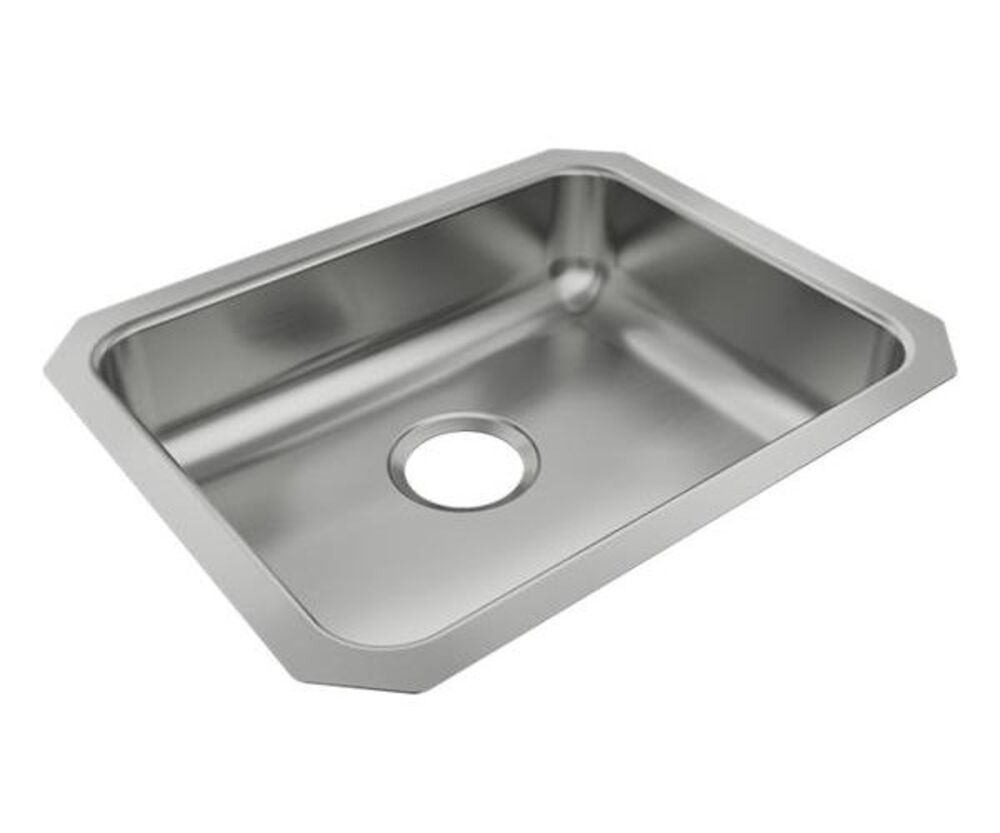 USADA1620A45-J Just 20-1/2"x 16-1/2"x 4-3/8" Rectangular Single Bowl Undermount ADA Sink, 304 Stainless Steel, Lustrous Satin