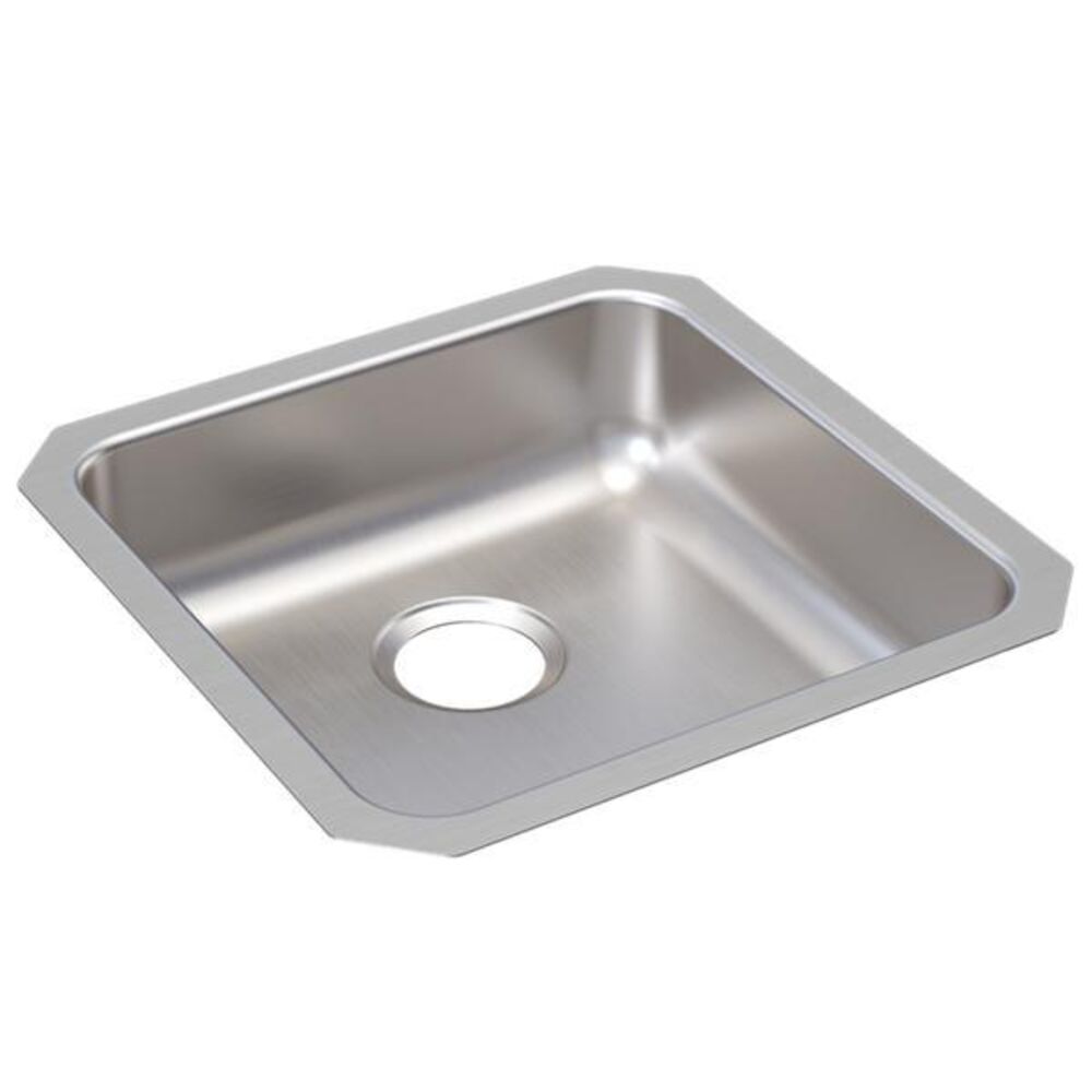 USADA1818A55-J Just 18-1/2"x 18-1/2"x 5-3/8" Square Single Bowl Undermount ADA Sink, 304 Stainless Steel, Lustrous Satin