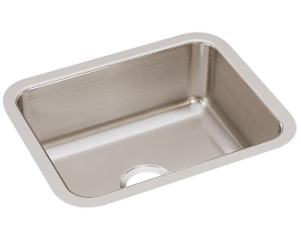 US1620A-J Just 20-1/2"x 16-1/2"x 7-7/8" Rectangular Single Bowl Undermount Sink, 304 Stainless Steel, Lustrous Satin