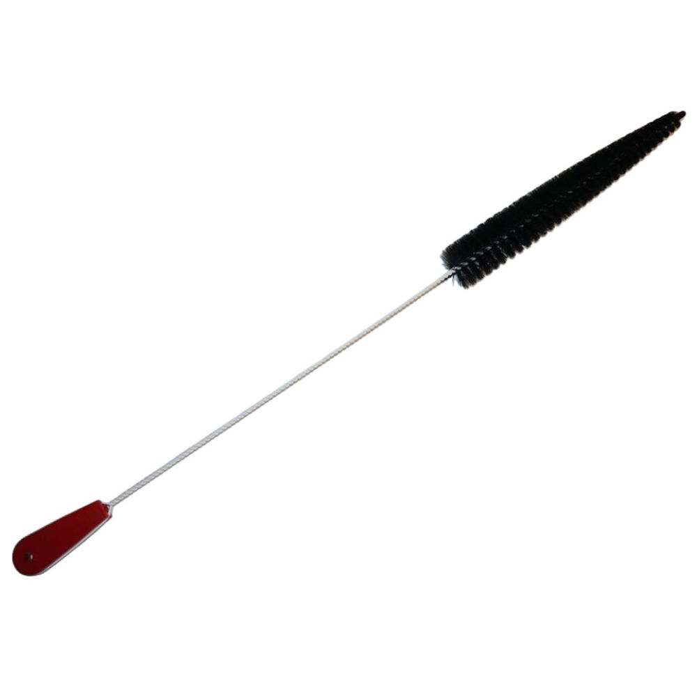 5/8" - 1-5/8" Tapered Horsehair Refrigeration Coil Cleaning Brush w/ Plastic Handle & Coated Stem, 29" L