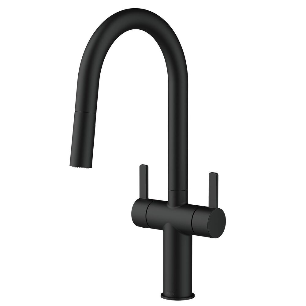 Gerber® D457330BS Amalfi™ Pulldown Kitchen Faucet, 1.75 gpm, Satin Black, 2 Handles