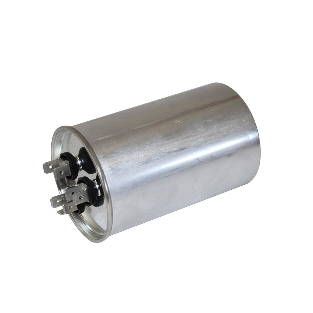 Totaline® P291-4034R Dual Run Capacitor, 40+3 uF, 440 V, 50/60 Hz, Round Shape, Aluminum Case