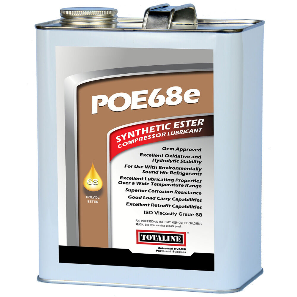 Totaline® P903-1725 POE68 Refrigeration Oil, 1 qt Metal Can, Light Bland Petroleum Odor/Scent, Liquid Form, Clear/Straw