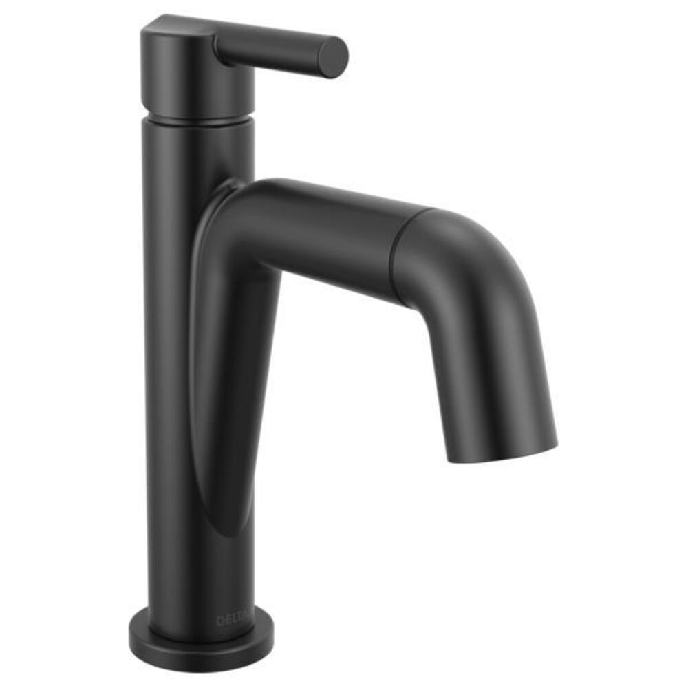 DELTA® 15849LF-BLPD Nicoli™ 4-1/4" H Single-Handle Pull-Down ADA Bathroom Faucet w/ Pop-up Drain, 1.2 gpm, Matte Black