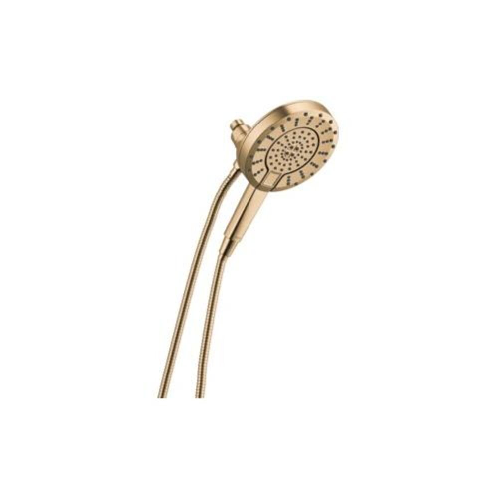 DELTA® 58596-CZ25-PK In2ition® 6-3/4" 5-Setting Hand Shower w/ ProClean®, 1.75 gpm, 60 to 80" L Hose, 1/2" IPS, Champagne Bronze