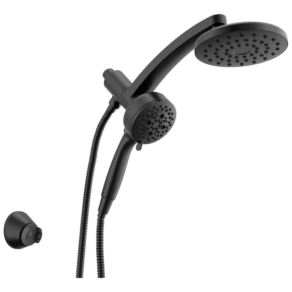 DELTA® 58600-BL25 PivotPro™ 3-In-1 Combination Shower, 6 Sprays, 2.5 gpm, Wall Mount, Matte Black