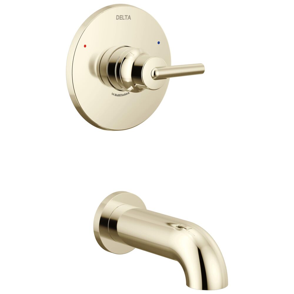 DELTA® T14159-PN Trinsic® Single-Function ADA Tub Faucet & Trim Only, 1.75 gpm, Polished Nickel