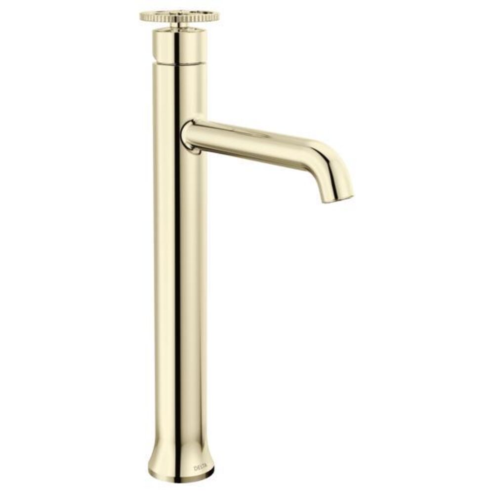 DELTA® 758-PN-DST Trinsic® Single Handle Deck Mount Vessel Bathroom Faucet, 1.2 gpm, Polished Nickel