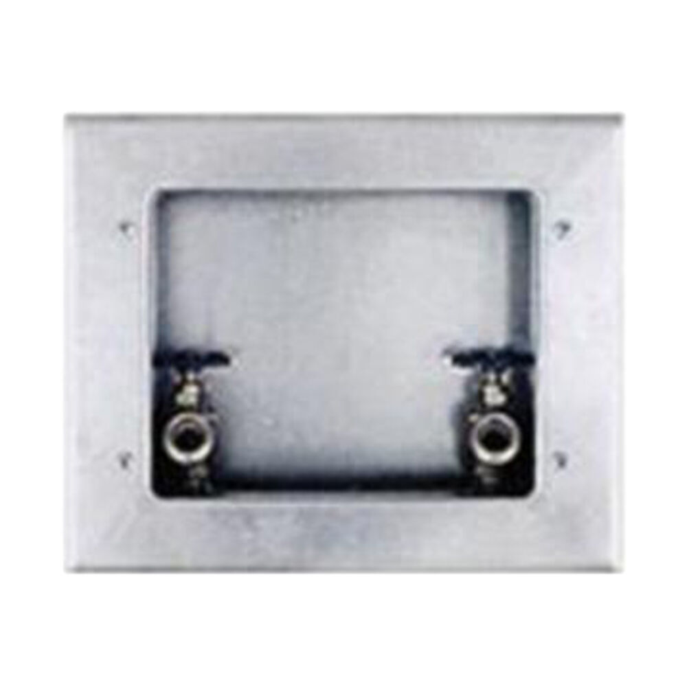 Guy Gray™ 82036 Center Drain Washing Machine Outlet Box With Valve, Steel, Galvanized, Domestic