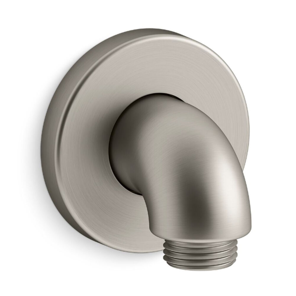 Kohler® 22172-BN Wall Mounted Supply Elbow With Check Valve, Purist® Stillness®, G1/2-14 x 1/2", NPT, Vibrant® Brushed Nickel