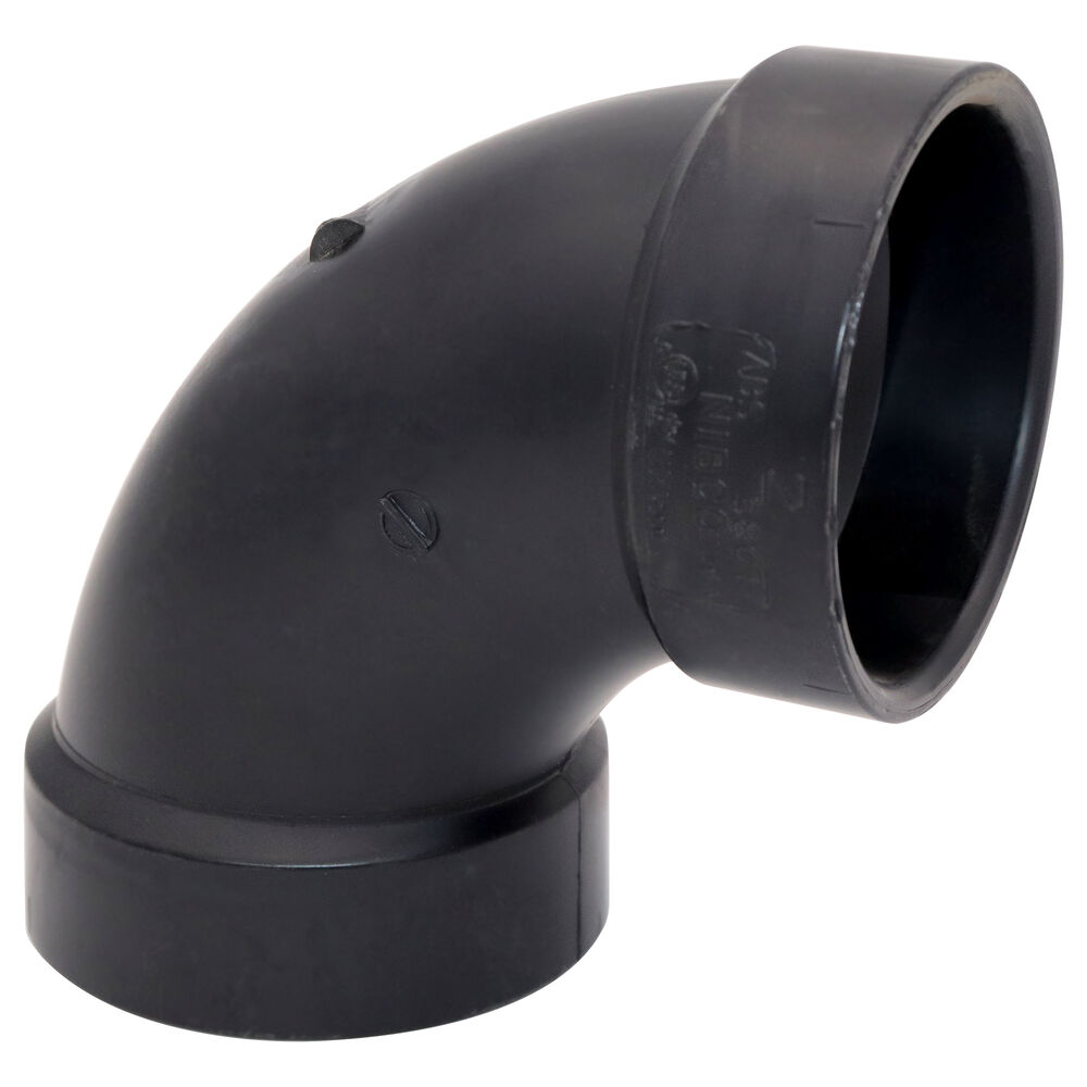 NIBCO® I055400 5807 2" DWV Elbow, Hub, ABS, Domestic