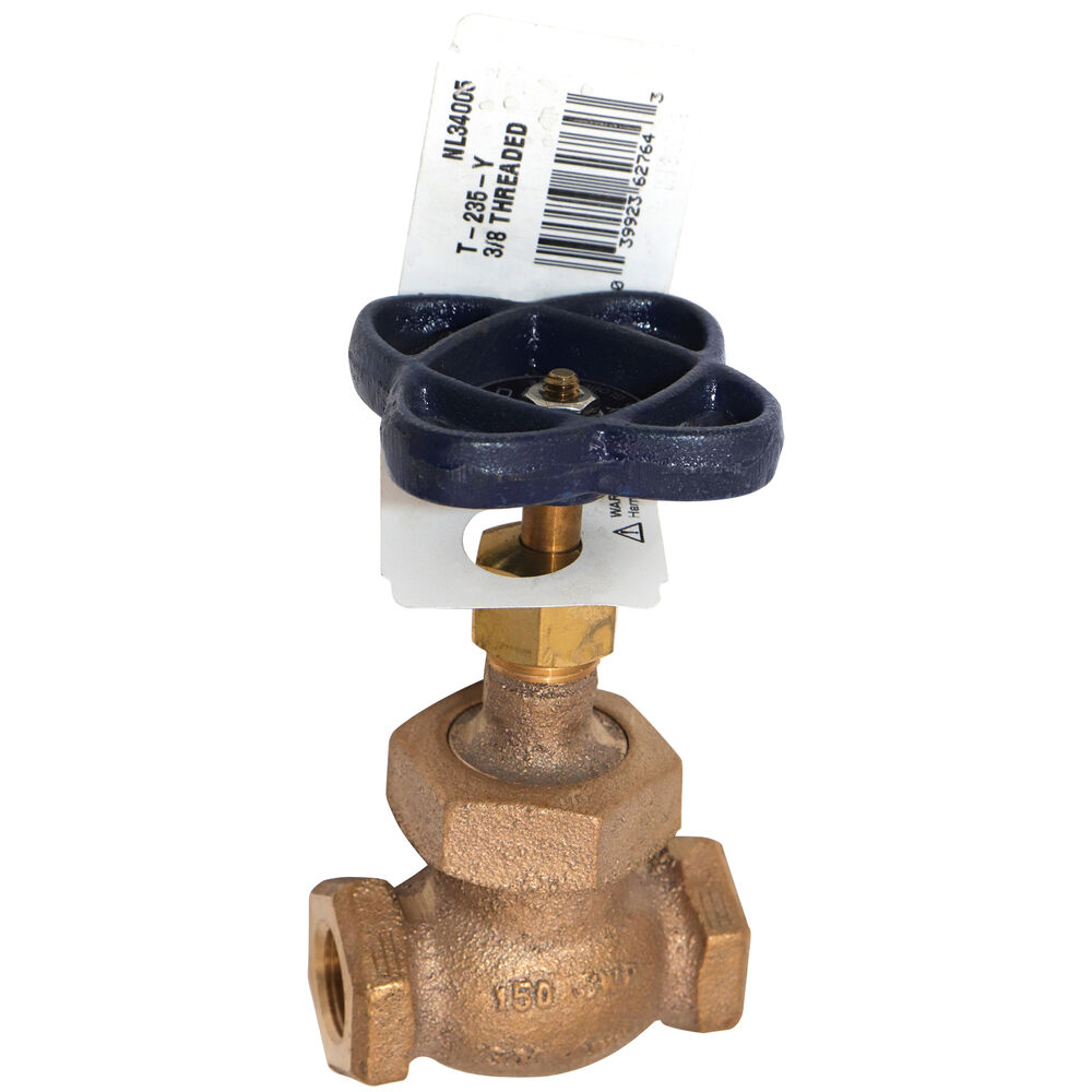NIBCO® NL34005 T-235-Y Globe Valve, 3/8", NPT, 150 lb, Bronze Body, Handwheel Actuator, Domestic