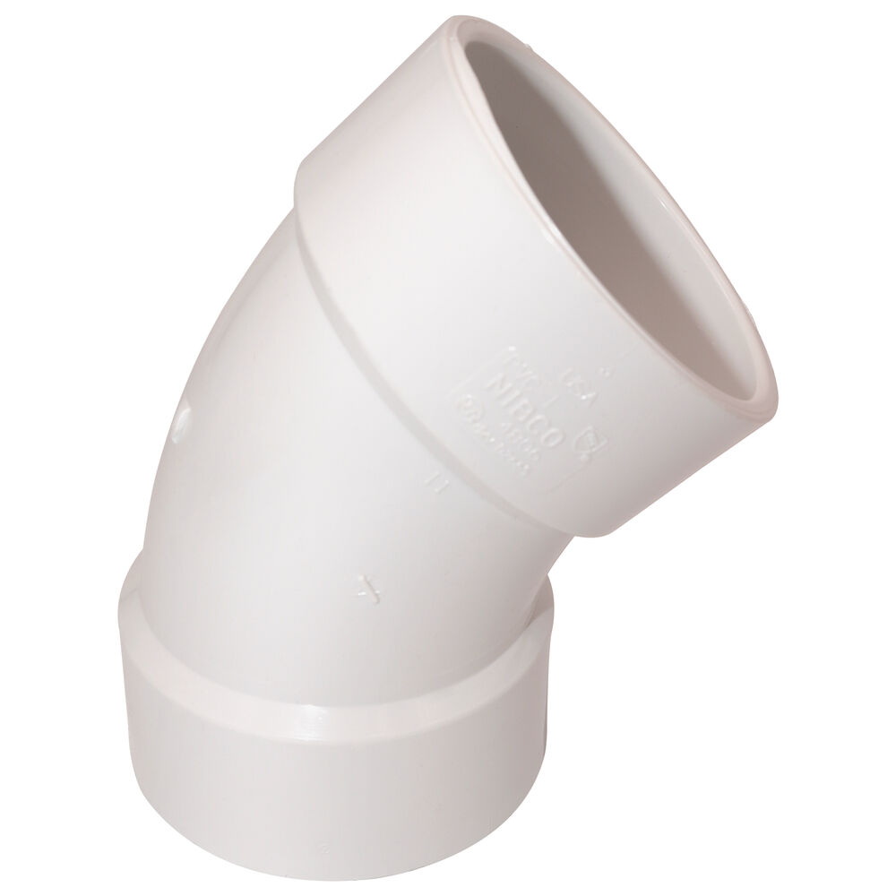 NIBCO® K445250 4861 DWV 90 deg Elbow w/ High Heel Inlet, 3x3x2