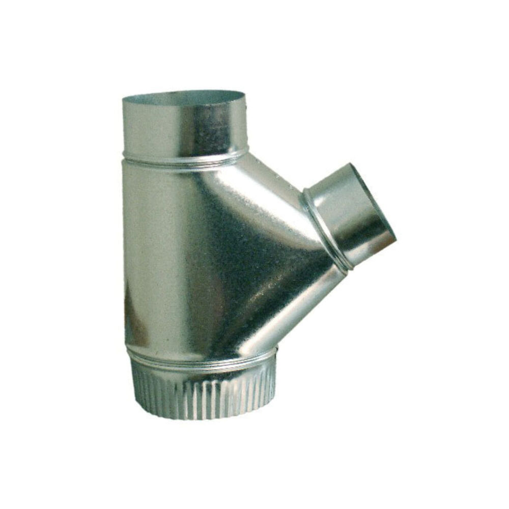 Snappy™ 421-644 Flue Air Flow Reducing Wye, 6 x 4 x 4", Steel, Galvanized
