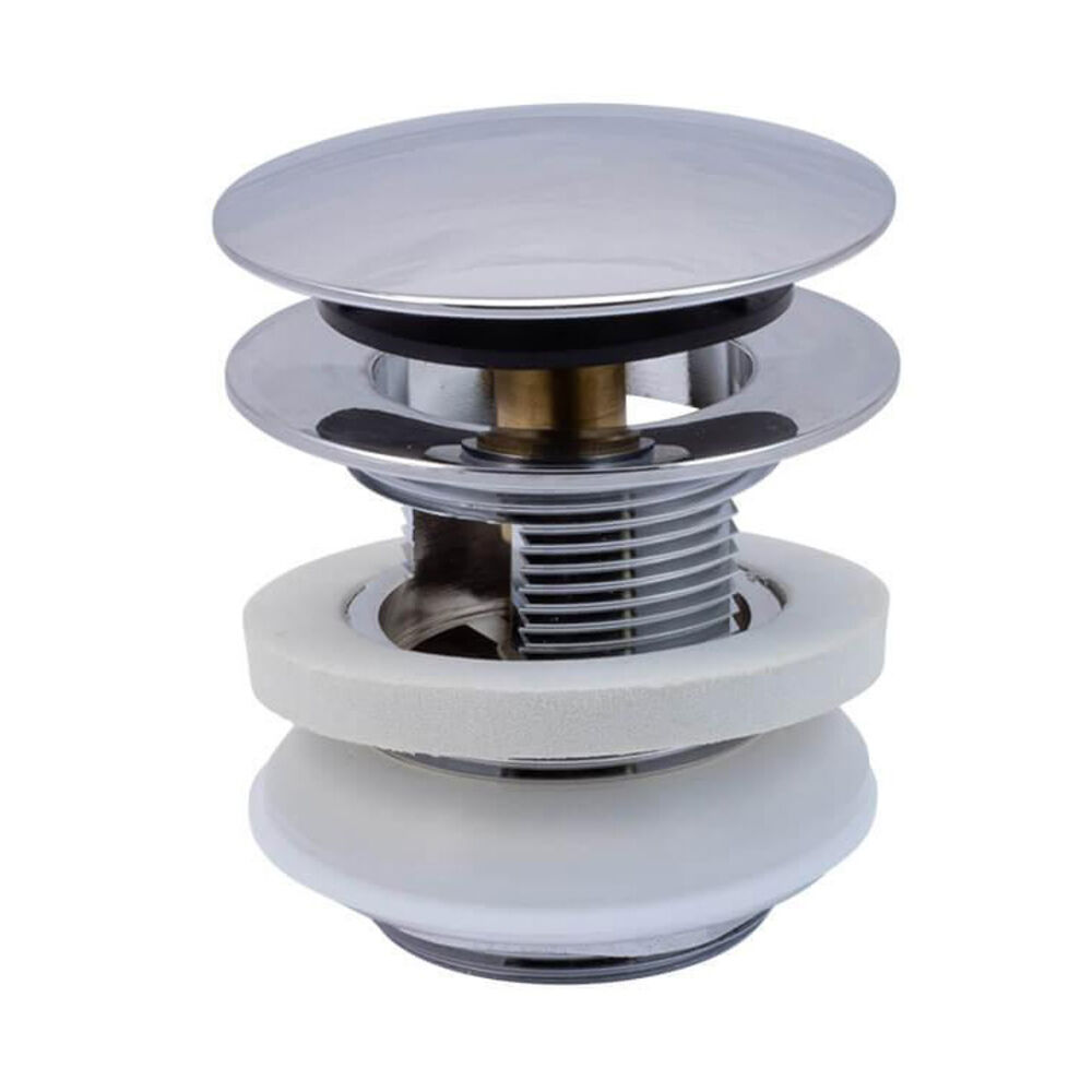Mountain Plumbing Products BDWOF-ST/BRN EZ CLICK™ Overflow Tub Drain, 2-1/2", Thread Connection, Brass Drain