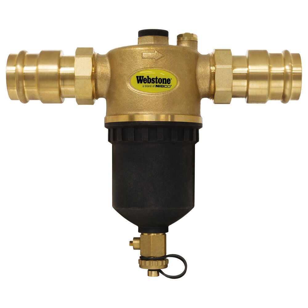 Webstone Press System® H-78705 PRS-7X70XL Magnetic Boiler Filter, 1-1/4", Press, 145 psi CWP Working, 250 deg F, Brass, Import