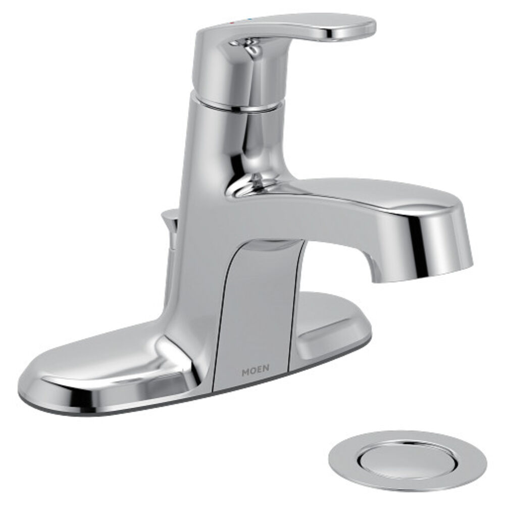Moen® L645724 Chateau® Centerset Bathroom Faucet, 1.2 gpm, 1 Handle, Chrome Plated