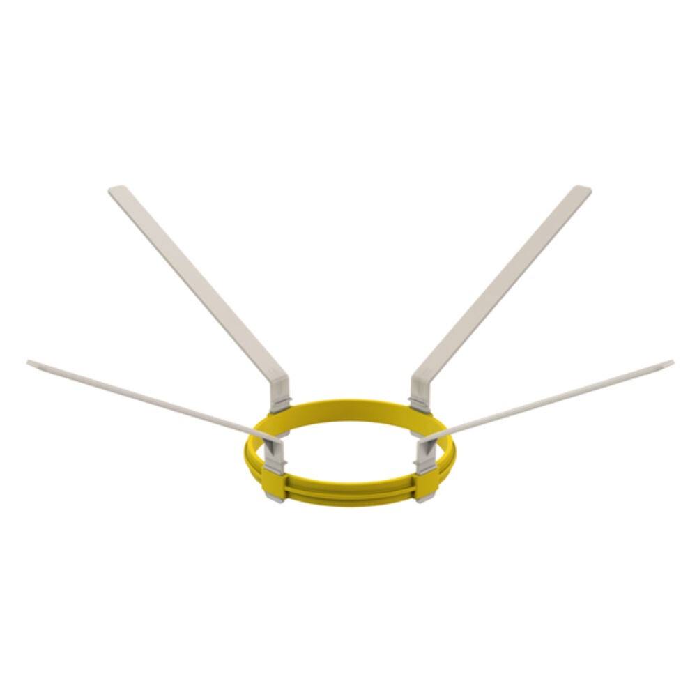 Centrotherm InnoFlue® IASP06 Spacer, For Use w/ InnoFlue® Polypropylene Vent Systems, 6" Dia, Polypropylene, White