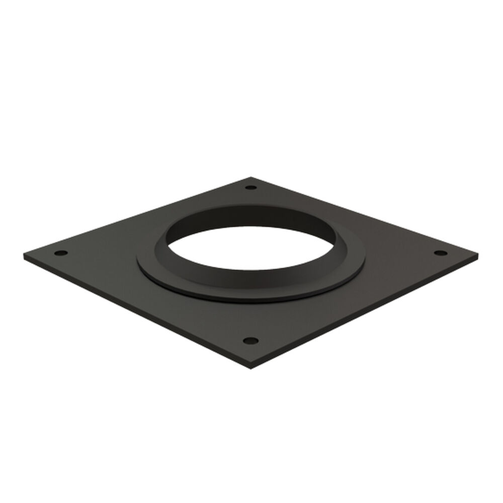 Centrotherm InnoFlue® IAWP03BP Square Wall Plate, For Use w/ InnoFlue® Polypropylene Vent Systems, Plastic, Black