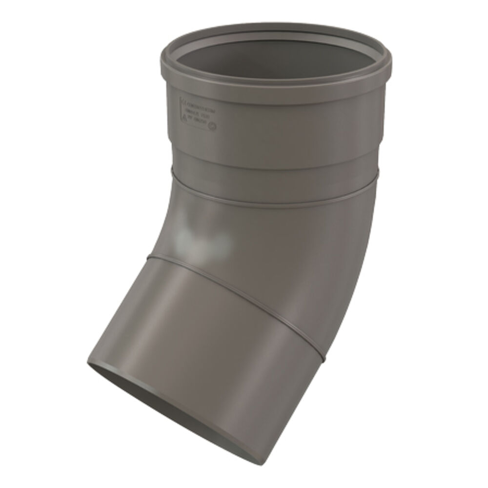 Centrotherm InnoFlue® ISEL1045 Elbow, 45 deg, Polypropylene