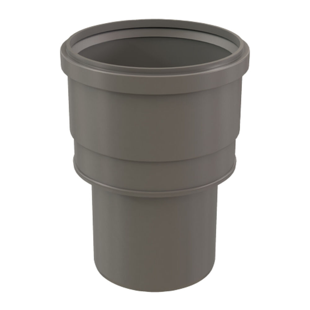 Centrotherm InnoFlue® ISIA0608 Single Wall Centric Increaser, 6 to 8" Dia x 10.4" L, Polypropylene, Gray