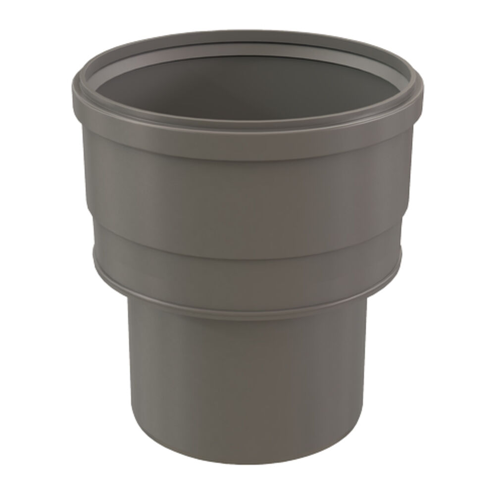 Centrotherm InnoFlue® ISIA0810 Single Wall Centric Increaser, 8 to 10" Dia x 11.6" L, Polypropylene, Gray