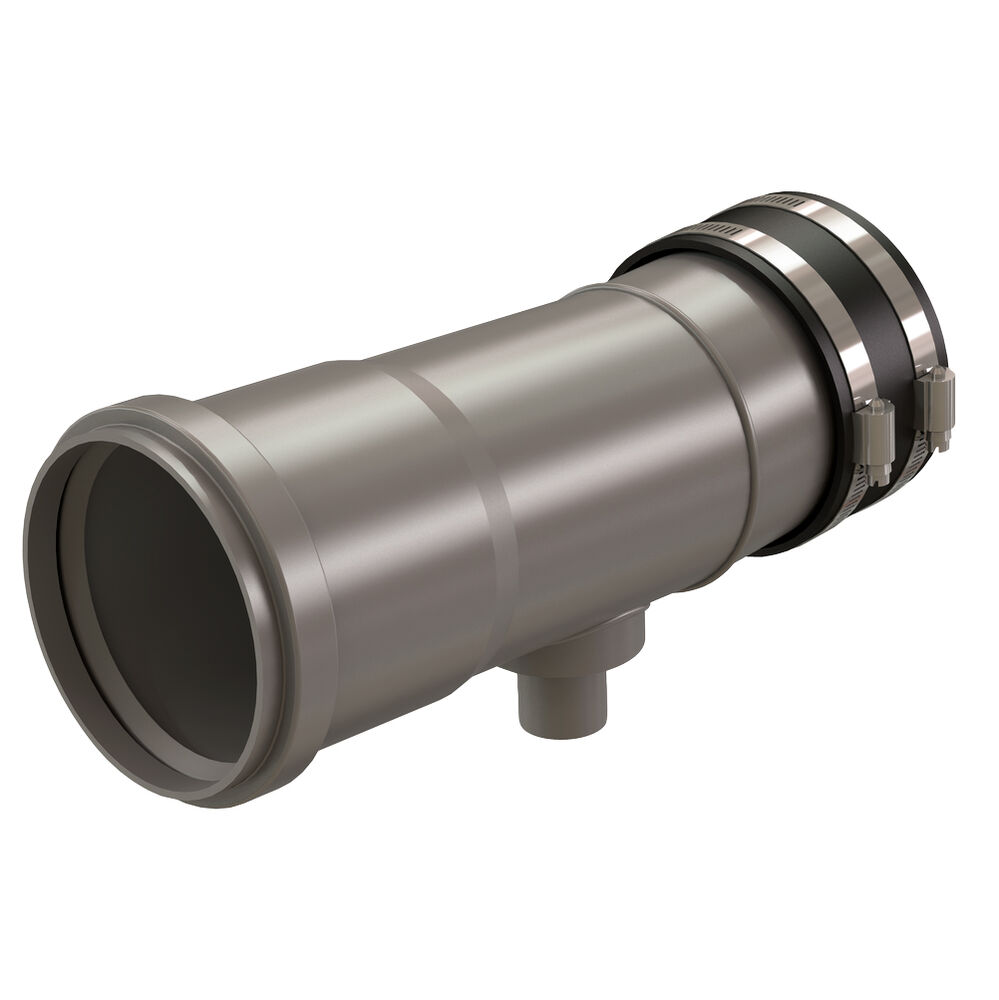 ISAACD0404 InnoFlue® 4" to 4" Appliance Adapter w/Condensate Drain & VIB