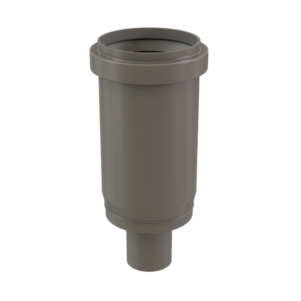 ISTCD02 Single Wall Tee Cap With 1.3" Drain, Polypropylene, Fits Duct Size: 2", 3" W x 6.1" H Cap, Domestic