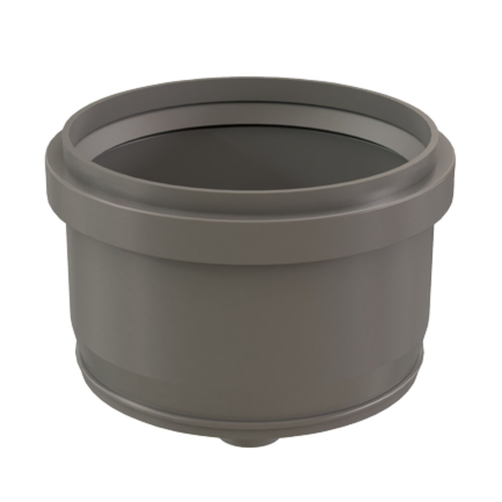 Centrotherm InnoFlue® ISTCD06 Single Wall Tee Cap w/ Drain, Polypropylene, Fits Duct Size: 6", 7.2" W x 6.9" H Cap