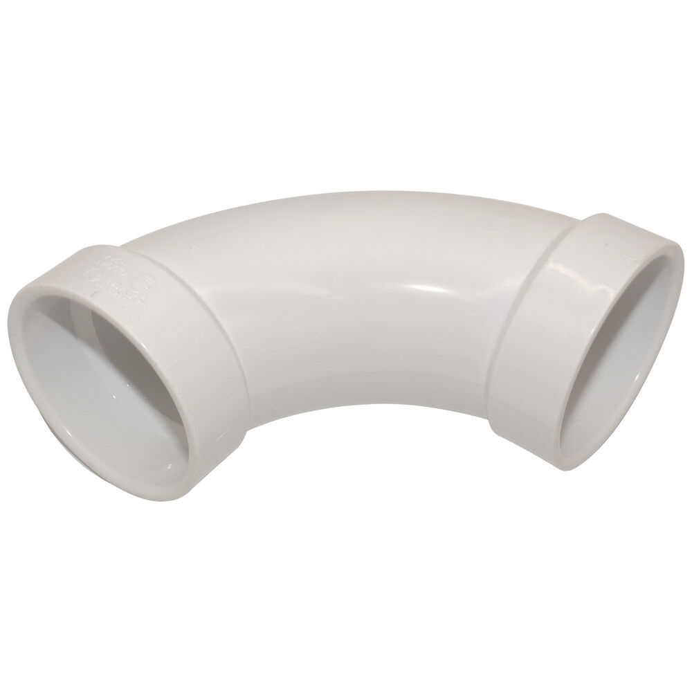 K057050 4807-LT Long Turn, Long Sweep, DWV 90 deg Elbow, 2", Hub, PVC, Domestic