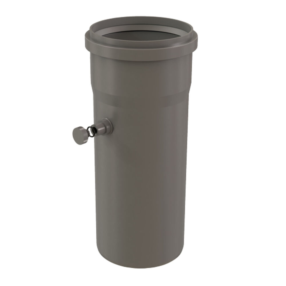 Centrotherm InnoFlue® ISTP06 Test Port, For Use w/ InnoFlue® Polypropylene Vent Systems, 6" Dia, Polypropylene, Gray