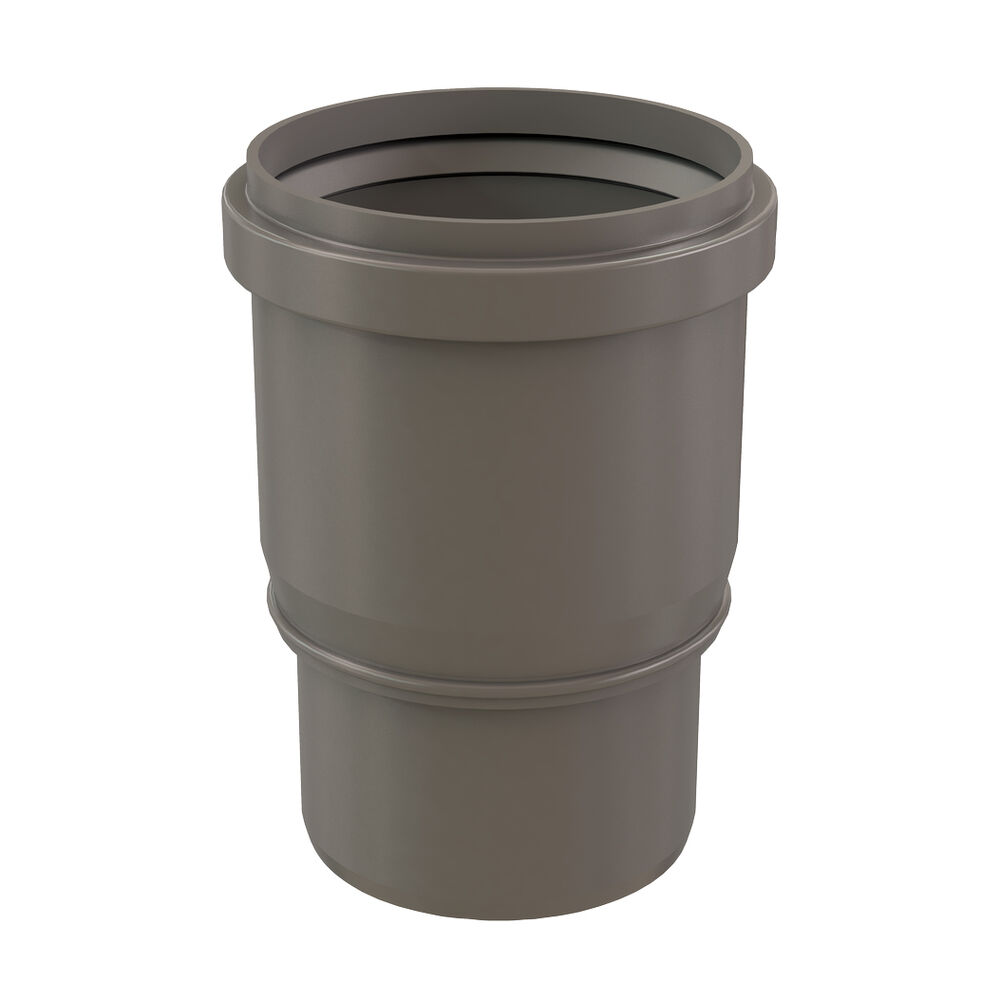 Centrotherm ISIA10004 InnoFlue® 100mm to 4" Increaser, Single Wall Centric, 6.4" L, Polypropylene, Gray