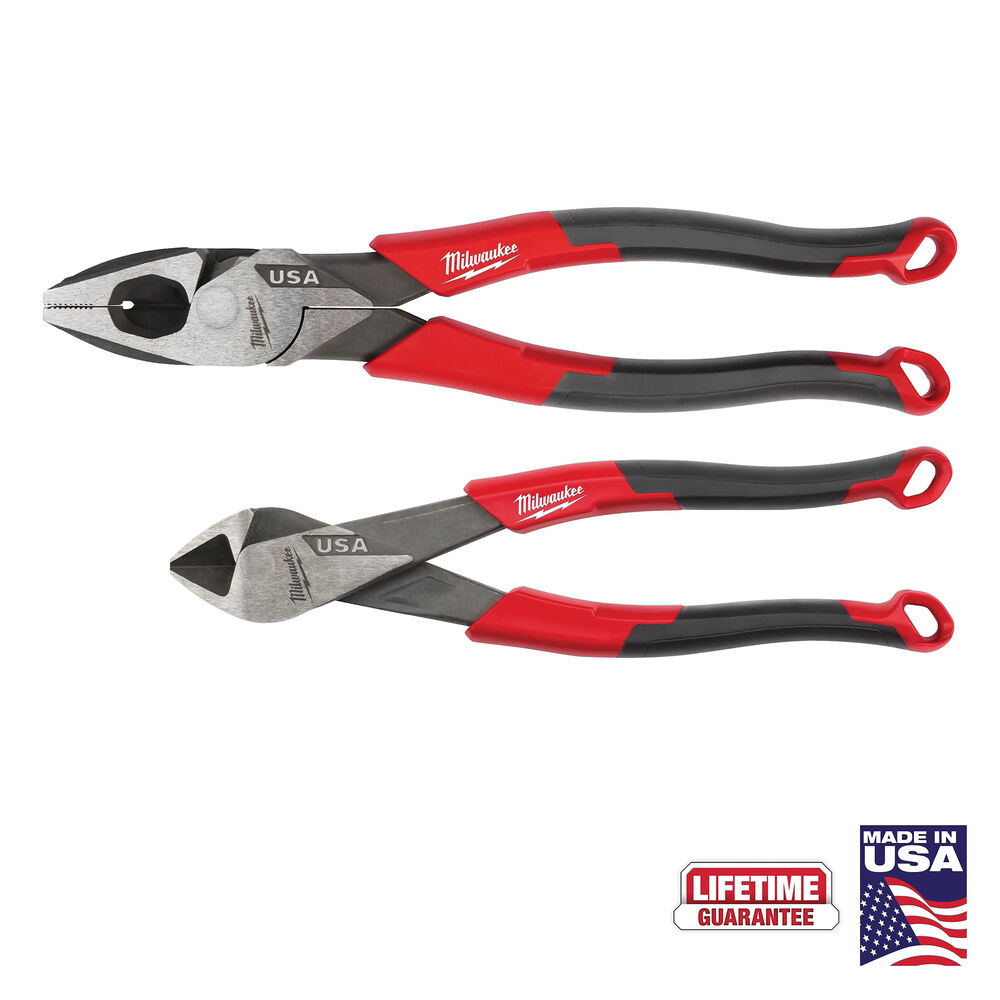 Milwaukee® Tool MT5502 Comfort Grip Cutting Pliers Set, 2 Piece