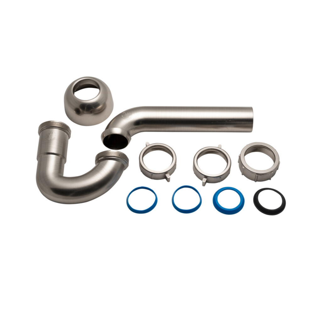 Dearborn® DB400BN P-Trap, 1.5" Nominal, Brushed Nickel, ABS, Slip Joint Connection, Import