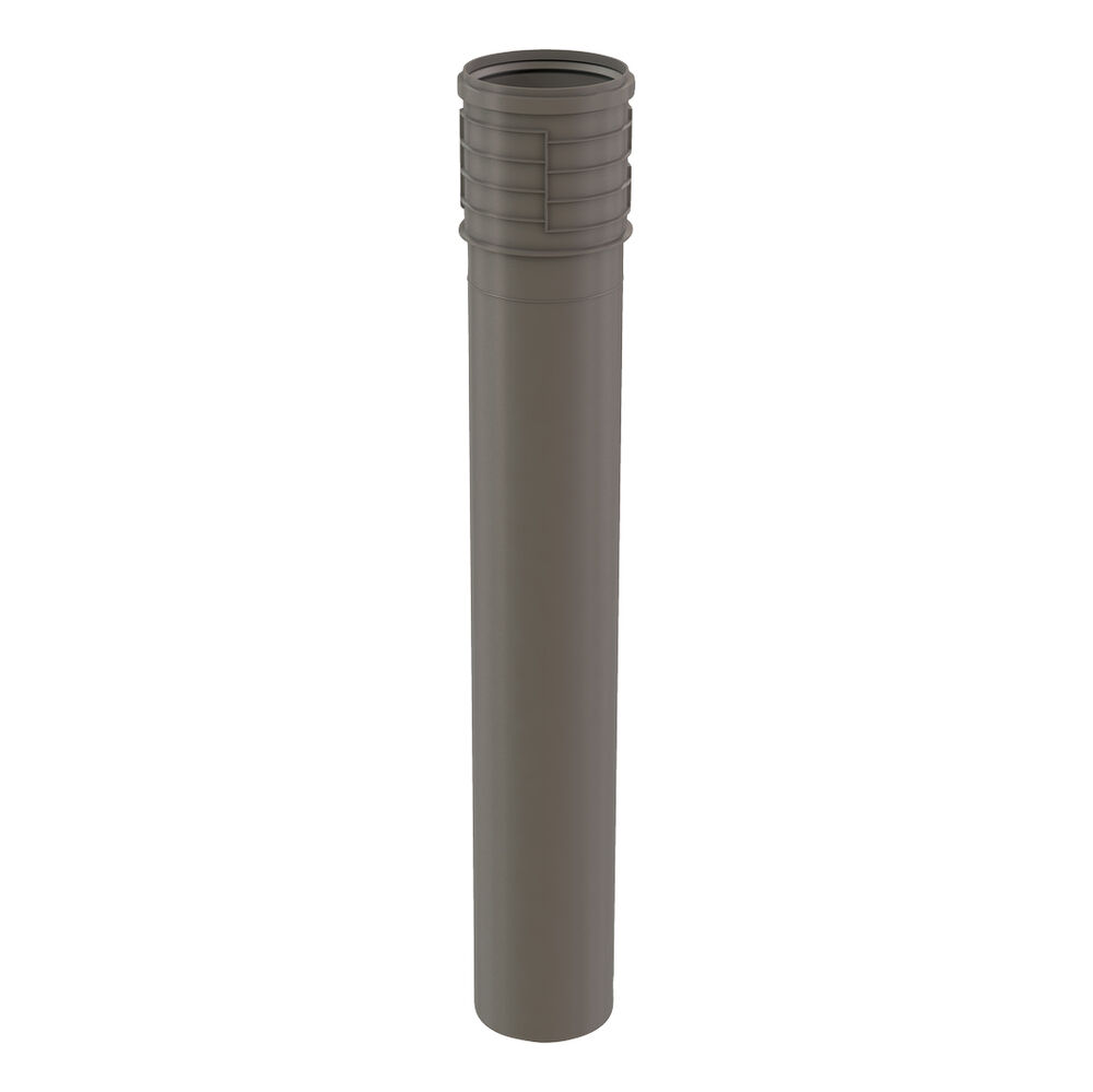 Centrotherm ISVL126 InnoFlue® 12x72" Single-Wall Rigid Vent Length, Polypropylene, Gray