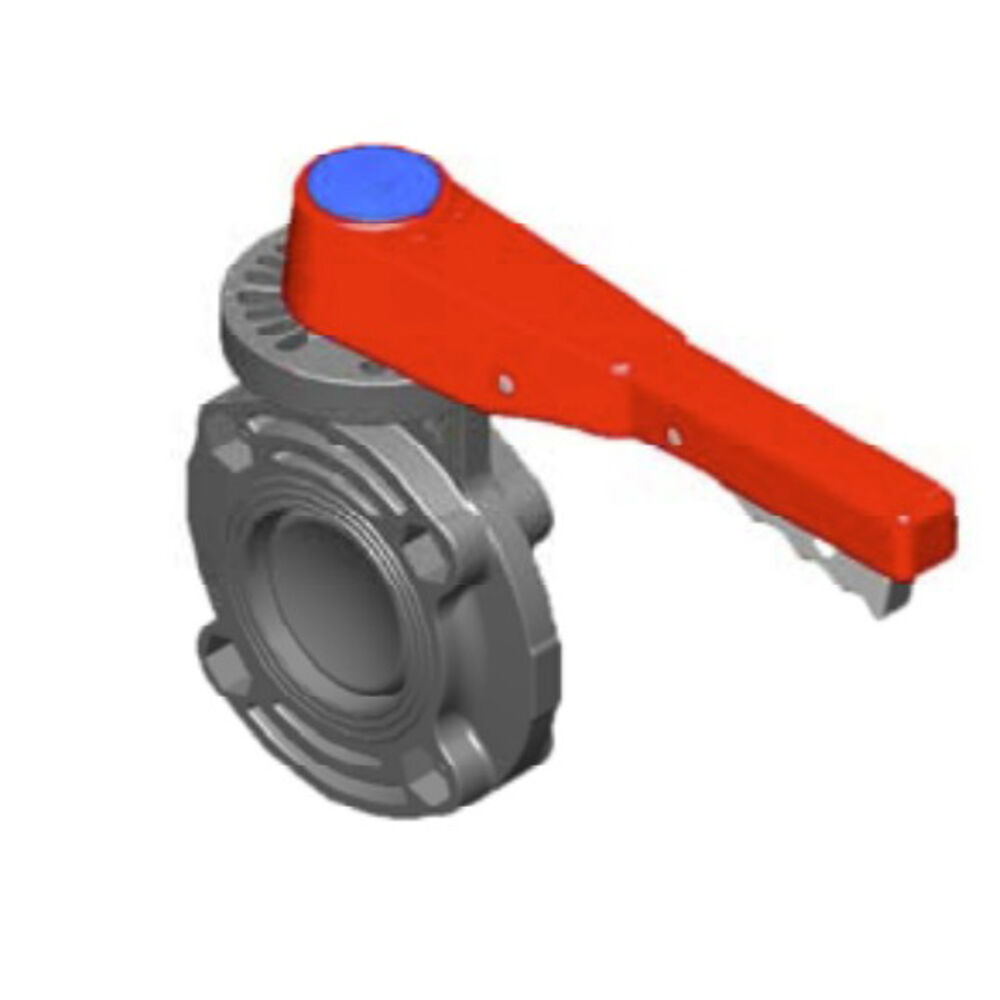 Spears® 721311L-030 True Lug Style Butterfly Valve, 3", 150 lb, PVC Body, Buna-N Softgoods