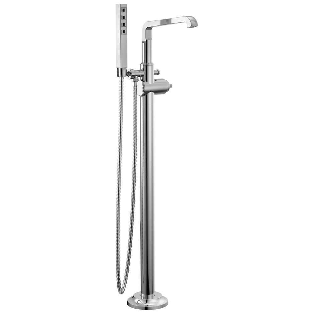 DELTA® T4789-PR-LHP-FL Tub Filler Trim, 1.75 gpm, Lumicoat Chrome, 1 Handles
