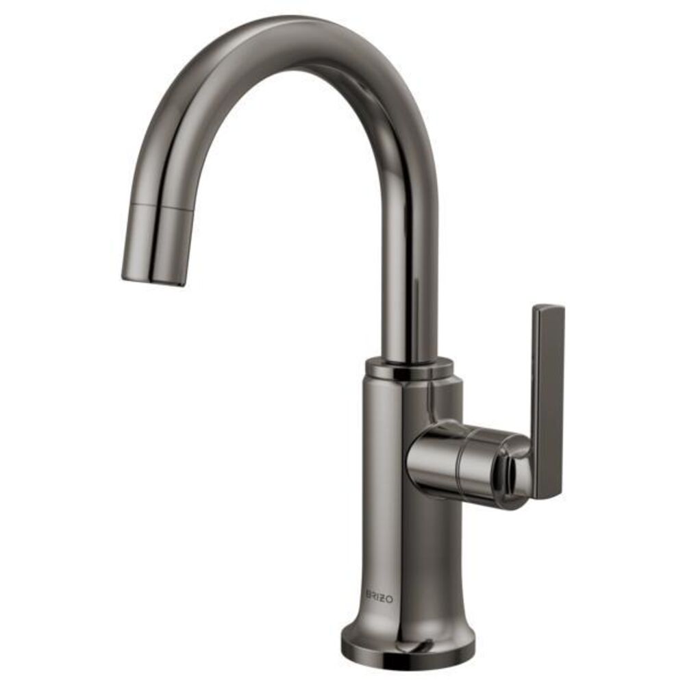 Brizo® 61306LF-C-BNX-L Kintsu® Integrated Faucet w/ Arc Spout, 1.5 gpm, Black Onyx, 1 Handles