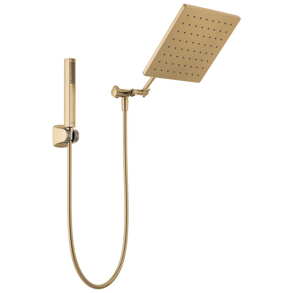 DELTA® 75527-CZ Soft Shower Head and Hand Held, 1.75 gpm, 80 psi, Champagne Bronze, Import