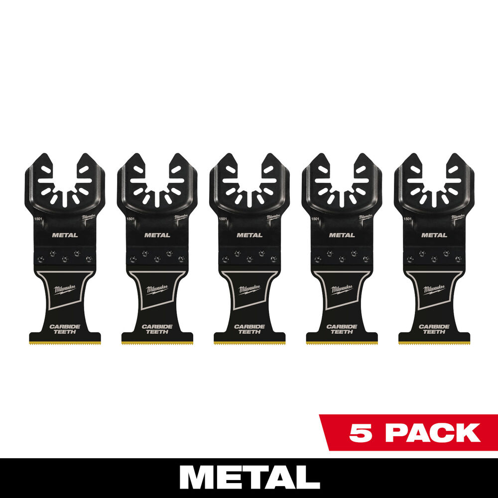 Milwaukee® Tool 49-25-1505 OPEN-LOK™ 5-Piece End Cut Blade Set, Carbide