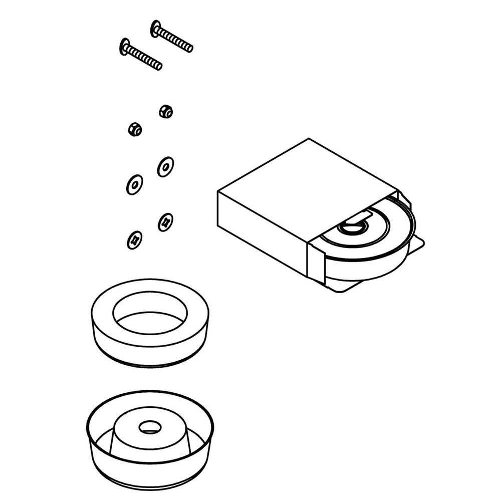 Kohler® 1564311 Jumbo Wax Ring/Hardware Kit