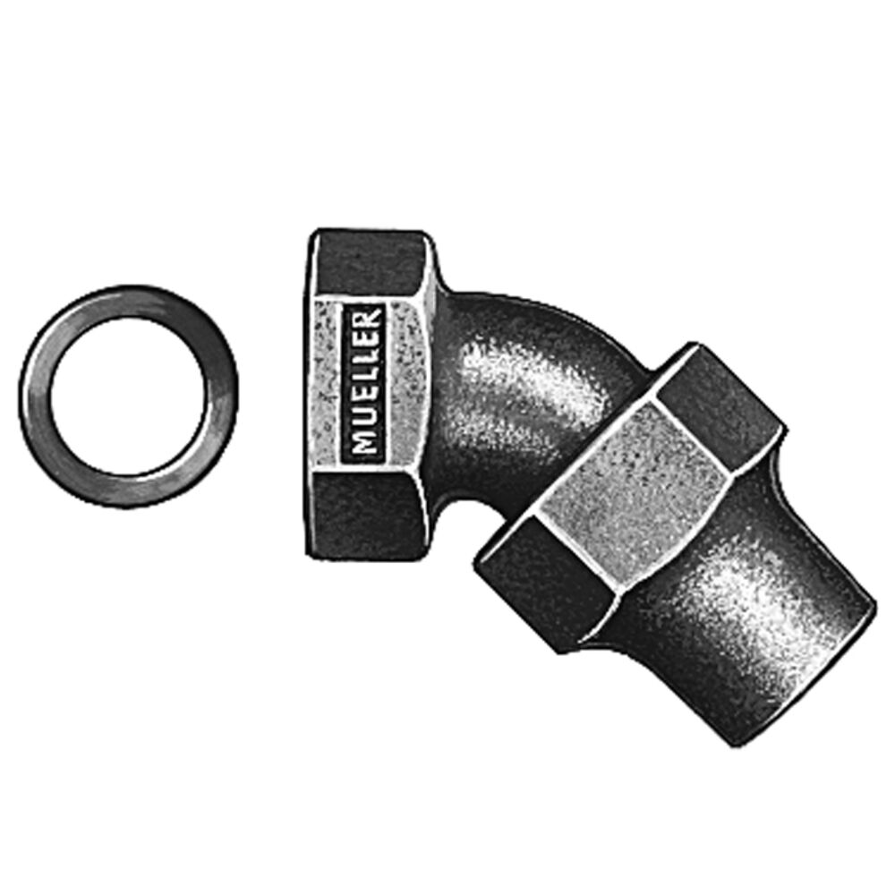 H-15485N Hersey® 1" Eighth Bend Coupling, FNPT x C Flare Nut, Brass