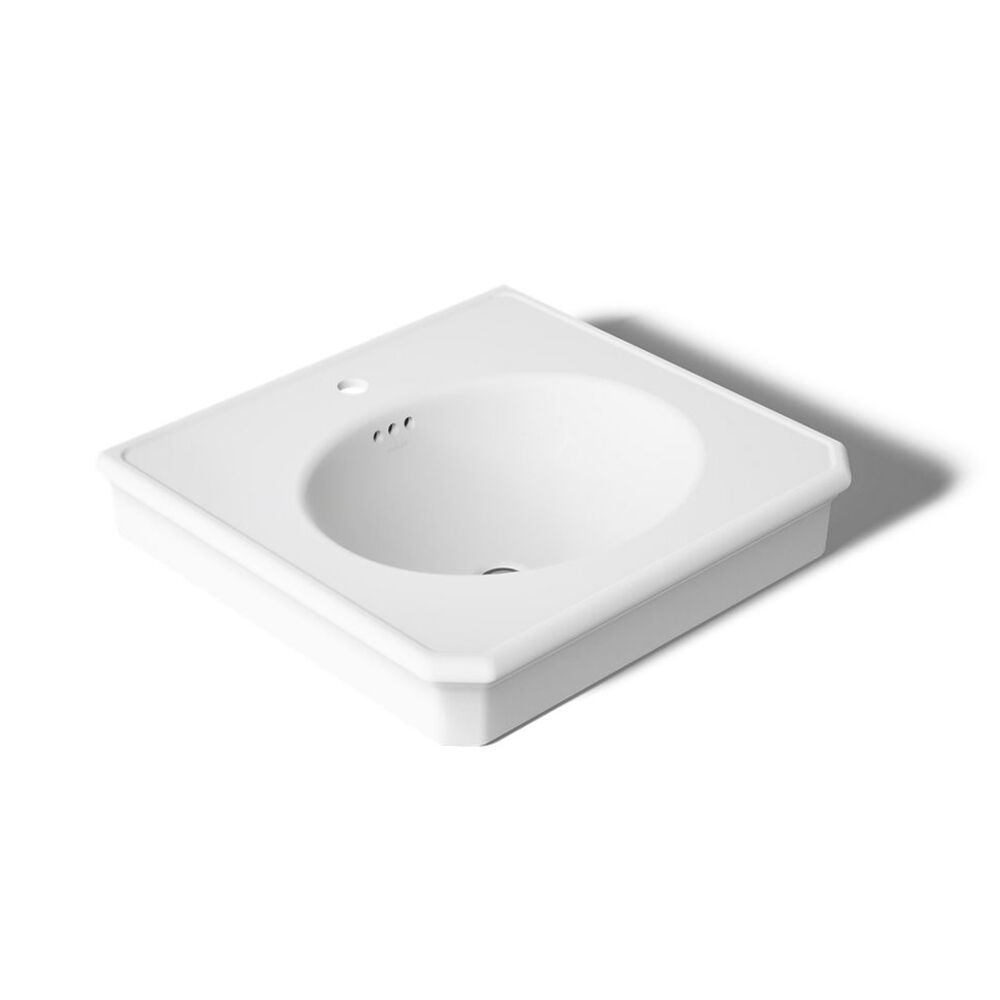 Kohler® K-38224-1-0 Claude™ by Studio Mcgee 24" Rectangular Pedestal/console Table Bathroom Sink, White