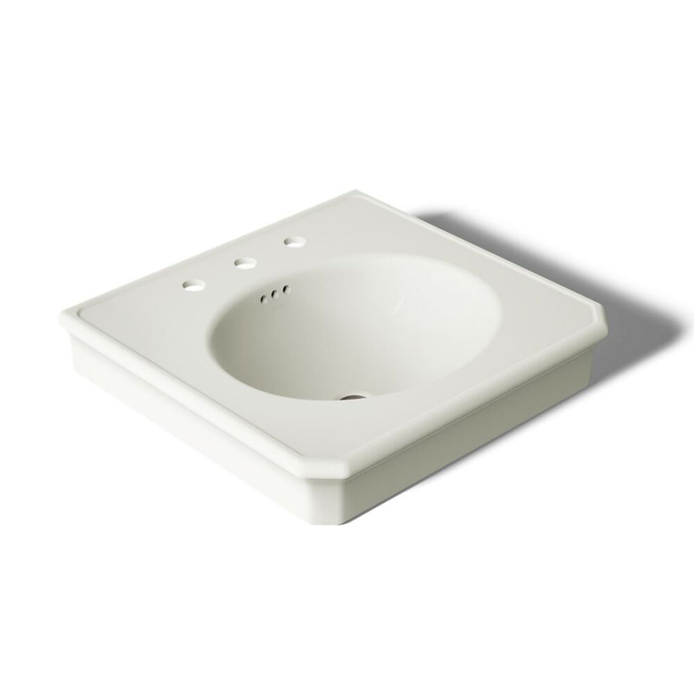 Kohler® K-38224-8-NY Claude™ by Studio Mcgee 24" Rectangular Pedestal/console Table Bathroom Sink, Dune
