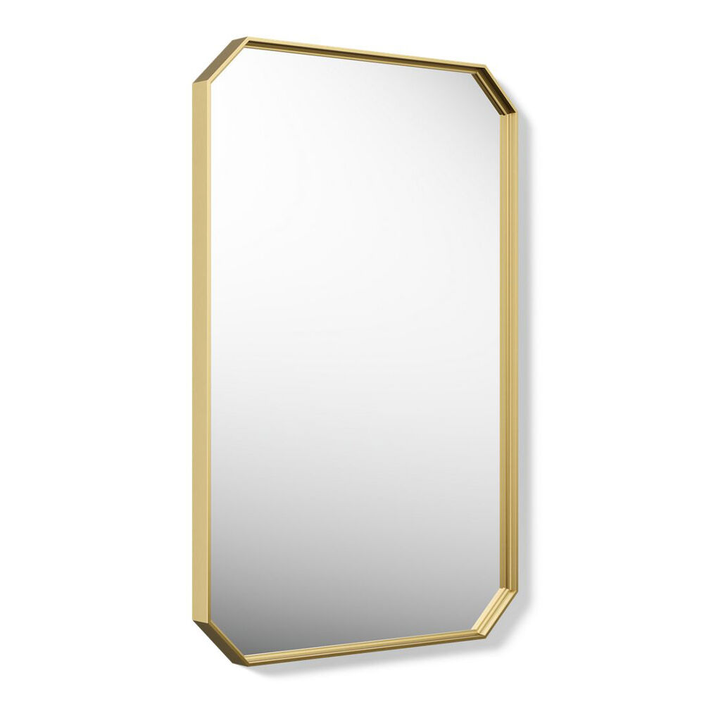 Kohler® K-39337-2MB Claude™ by Studio Mcgee 22 x 34" Rectangular Framed Mirror, Vibrant Brushed Moderne Brass